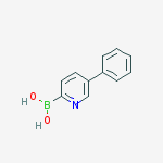 (5-Phenylpyridin-2-yl)boronic acid结构式