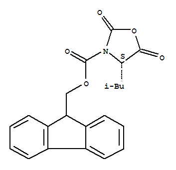 Structure of NALPHA-9-Fluorenylmethoxycarbonyl-L-leucine N-carboxylic anhydride