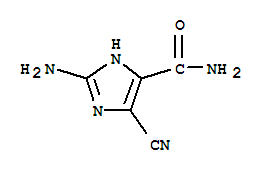2-AMINO-4-CYANO-5-IMIDAZOLECARBOXAMIDE结构式