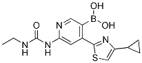 Structure of 4-(4-cyclopropylthiazol-2-yl)-6-(3-ethylureido)pyridin-3-ylboronic acid