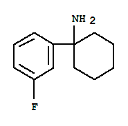 1-(3-氟苯基)环己胺结构式