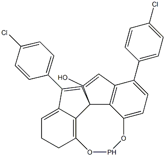 Structure of (11aS)-10,11,12,13-Tetrahydro-5-hydroxy-3,7-bis(4-chlorophenyl)-diindeno[7,1-de:1',7'-fg][1,3,2]dioxaphosphocin-5-oxide