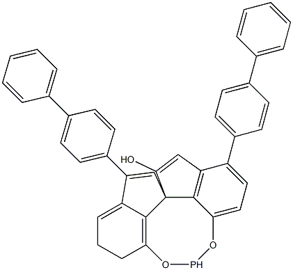Structure of (11aS)-10,11,12,13-Tetrahydro-5-hydroxy-3,7-bis([1,1'-biphenyl]-4-yl)-diindeno[7,1-de:1',7'-fg][1,3,2]dioxaphosphocin-5-oxide