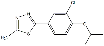 Structure of 5-{3-chloro-4-[(1-methylethyl)oxy]phenyl}-1,3,4-thiadiazol-2-amine