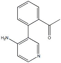 Structure of 1-(2-(4-aMinopyridin-3-yl)phenyl)ethanone