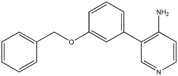 Structure of 3-(3-(benzyloxy)phenyl)pyridin-4-aMine