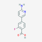 Structure of 4-(6-Aminopyridin-3-yl)-2-fluorobenzoic acid