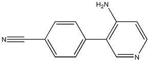 Structure of 4-(4-aMinopyridin-3-yl)benzonitrile