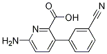 6-Amino-3-(3-cyanophenyl)picolinic acid结构式