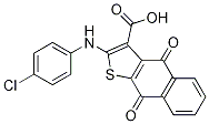 Structure of 2-(4-Chlorophenylamino)-4,9-dioxo-4,9-dihydro-naphtho[2,3-b]thiophene-3-carboxylic acid
