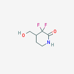 Structure of 3,3-difluoro-4-(hydroxymethyl)piperidin-2-one