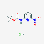 Structure of tert-Butyl (6-nitropyridin-2-yl)carbamate hydrochloride