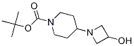 4-(3-Hydroxy-azetidin-1-yl)-piperidine-1-carboxylic acid tert-butyl ester结构式