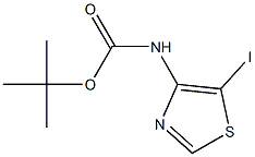 tert-Butyl (5-iodothiazol-4-yl)carbaMate结构式