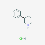 (S)-3-Phenyl-piperidine hydrochloride结构式