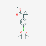 Structure of Methyl 1-[4-(4,4,5,5-tetramethyl-1,3,2-dioxaborolan-2-yl)phenyl]cyclopropane-1-carboxylate