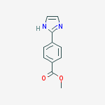 Structure of Benzoic acid, 4-(1H-iMidazol-2-yl)-, Methyl ester