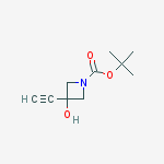 Structure of tert-Butyl 3-ethynyl-3-hydroxyazetidine-1-carboxylate