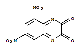5,7-二硝基喹恶啉-2,3-二酮结构式