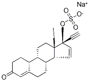 Structure of Sodium;[(8r,9s,10r,13s,14s,17r)-13-ethyl-17-ethynyl-3-oxo-1,2,6,7,8,9,10,11,12,14-decahydrocyclopenta[a]phenanthren-17-yl] Sulfate