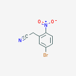 (5-bromo-2-nitrophenyl)acetonitrile结构式