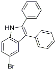 Structure of 5-broMo-2,3-diphenyl-1H-indole