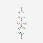 Piperazine, 1-[(4-fluorophenyl)sulfonyl]-4-methyl-结构式
