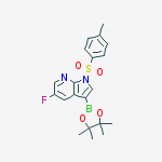 Structure of 5-Fluoro-1-tosyl-7-azaindole-3-boronic acid pinacol ester
