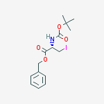 BOC-3-IODO-D-ALANINE BENZYL ESTER结构式