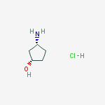 (1S,3R)-3-氨基环戊醇盐酸盐结构式
