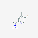 Structure of (1S)-1-(5-bromo-4-methyl(2-pyridyl))ethylamine