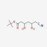 Structure of (3R,5R)-6-Cyano-3,5-dihydroxy-hexanoic Acid tert-Butyl Ester