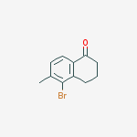 Structure of 5-BROMO-6-METHYL-1,2,3,4-TETRAHYDRONAPHTHALEN-1-ONE