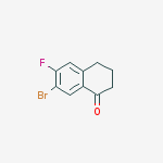 7-bromo-6-fluoro-3,4-dihydro-2h-naphthalen-1-one结构式