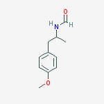 Structure of Formamide, N-[2-(4-methoxyphenyl)-1-methylethyl]-