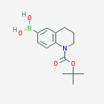 Structure of 1-(TERT-BUTOXYCARBONYL)-1,2,3,4-TETRAHYDRO-6-QUINOLINYLBORONIC ACID