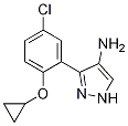 3-(5-Chloro-2-cyclopropoxyphenyl)-1H-pyrazol-4-aMine结构式
