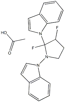 Structure of Difluoro-Biindolylpyrrolidine acetate