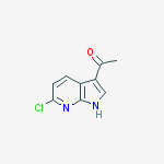 Structure of 1-(6-chloro-1h-pyrrolo[2,3-b]pyridin-3-yl)ethanone