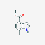 Structure of 7-Methyl-4-indolecarboxylic acid methyl ester