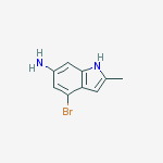 6-Amino-4-bromo-2-methyl-1H-indole结构式