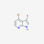 Structure of 4-bromo-3-fluoro-1h-pyrrolo[2,3-b]pyridine