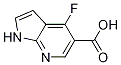 4-fluoro-1H-pyrrolo[2,3-b]pyridine-5-carboxylic acid结构式