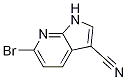 Structure of 6-broMo-1H-pyrrolo[2,3-b]pyridine-3-carbonitrile