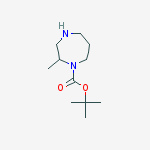 tert-butyl 2-methyl-1,4-diazepane-1-carboxylate结构式