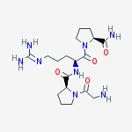 Structure of H-GLY-PRO-ARG-PRO-NH2