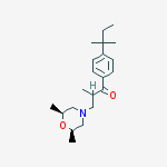 Structure of 3-[(2r,6s)-2,6-dimethylmorpholin-4-yl]-2-methyl-1-[4-(2-methylbutan-2-yl)phenyl]propan-1-one