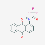 Structure of Acetamide, N-(9,10-dihydro-9,10-dioxo-1-anthracenyl)-2,2,2-trifluoro-