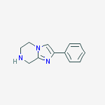 Structure of 2-PHENYL-5,6,7,8-TETRAHYDRO-IMIDAZO[1,2-A]PYRAZINE