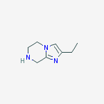 Structure of 2-ETHYL-5,6,7,8-TETRAHYDRO-IMIDAZO[1,2-A]PYRAZINE